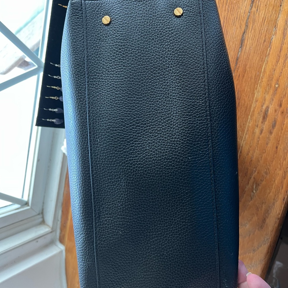Tory Burch Black Shoulder Bag Pebbled Leather - Picture 11 of 15